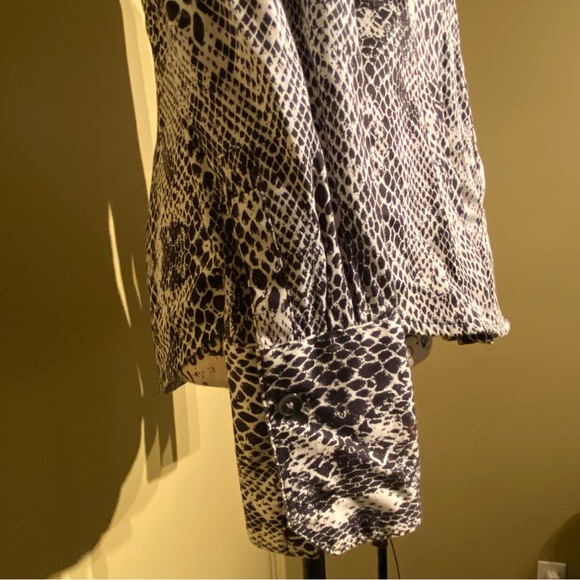 Calvin Klein Animal Print Blouse - Picture 13 of 13